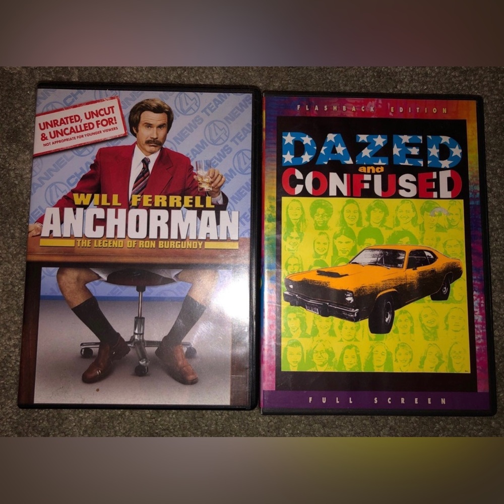 Anchorman and Dazed and Confused DVD bundle!